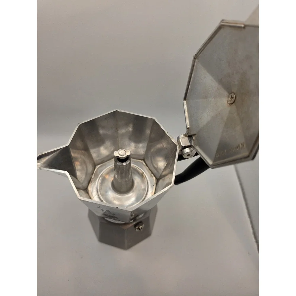 Used Bialetti Moka Express Coffee Maker - 6 Cup - Silver